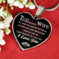 Wife Husband Heart Necklace Meaningful Quote Unique Birthday Gifts For Your Love