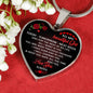 Unique Gift Wife Husband Heart Pendant Romantic Saying For Her On Xmas Valentine