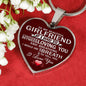 Love Gift To My Girlfriend Heart Pendant - Meaningful BIrthday gift for woman - Boyfriend Girlfriend Necklace - Novelty Valentine Gifts