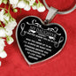 My Daughter Heart Pendant Necklace - Inspirational Quote - I'll Always be right Here - Personalized Gift ideas For Your Kid 18k gold plated/ stainless steel