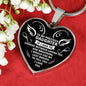 To My Precious Daughter Heart Pendant Necklace - I Love You - Meaningful Quote - Unique Birthday Gift Ideas For Your Kids On Xmas, Anniversary