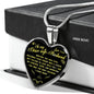 TO MY WIFE Love Husband Necklace Heart Pendant Luxury Jewelry Gift Valentine n-05.12