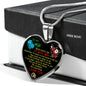 To My Wife, Perfect Gift For Wife Love Your Husband - Gold Necklace Heart n-05.12