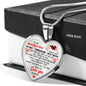 To My Girlfriend Necklace Heart Pendant Luxury Charm Jewelry Gift I Love You n-05.12