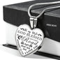 Lovely Husband Wife heart Pendant - Meaningfull Birthday Gift for wife - God Blessed The Broken Road - Romantic Valentine Gift For love Wife , Woman