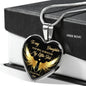 Necklace Pendant To My Daughter - My Little Girl - Best Gift meaning From Father n-05.12