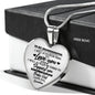 heart necklace to my granddaughter - always be there - gift from love grandpa n-05.12