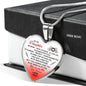 To My Daughter Heart Necklace Pendant - Best From Dad For Daughter n-05.12