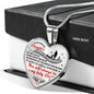 To my Darling Daughter Love DAD Luxury Heart Shaped Necklace Anniversary Gift n-05.12