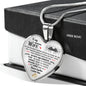 To My Beautiful Wife Necklace Heart Pendant -Best Gifts Wife - From Husband n-05.12