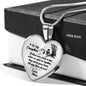 to My Daughter If There Ever Comes A Day When We Can’t Be Together Christopher Robin Heart Pendant Necklace