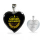 Sarcoma Cancer Awareness Heart Necklace no-Engrave I Wear Yellow Ribbon Sunflower Love Support Survivor Gift Birthday