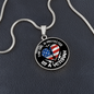 Perfect Gifts Daughter Necklace, This Girl Is Protected By A Veteran, Daughter Gifts From Dad 14k White Gold on Christmas, Brithday, Vacation Gifts B099BNMBHY