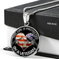 Proud Veteran Wife Girlfriend Daughter Necklace Pendant Protected By A Veteran neck brother 26.12