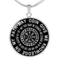 VIKING Pendant Necklace - May odin Give me Knowledge On My Path neck brother 26.12