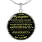 TO MY DAUGHTER NECKLACE CIRCLE NECKLACE neck brother 26.12