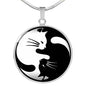 Pendant Necklace Yin Yang Cats - Christmas Is Coming... neck brother 26.12