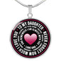 To my Daughter I believe in you Luxury Heart Shaped Necklace Gift for Daughter neck brother 26.12