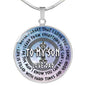 To My Son Circle Necklace - Chain Gift From Dad - Birthday Gifts for Teen Boys neck brother 26.12