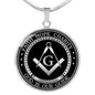 Faith Hope Charity God Is Our Guide Freemasonry Pendant Necklace neck brother 26.12