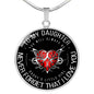 Daddy's Little Girl Necklace To My Daughter - From Dad For Daughter neck brother 26.12