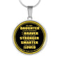 To My Daughter Necklace From Dad Mom Customized Gift idea For Teen Girls On Xmas