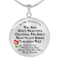 To My Daughter Love Dad Pendant Circle Necklace - Gifts for Teen Girls neck brother 26.12