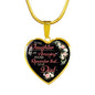 Daddy Love You Father Daughter Heart Pendant Necklace Personalized Gift For Girl