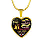 To My Wife Heart Pendant From Husband Romantic Gift For Woman On Xmas, Valentine