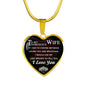 Wife Husband Heart Necklace Meaningful Quote Unique Birthday Gifts For Your Love