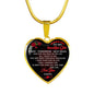 Unique Gift Wife Husband Heart Pendant Romantic Saying For Her On Xmas Valentine