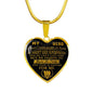 Soldier Heart Pendant Necklace Meaningful Veteran Gifts From Wife/ Dad/ Mom..