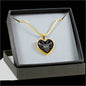 To My Precious Daughter Heart Pendant Necklace - I Love You - Meaningful Quote - Unique Birthday Gift Ideas For Your Kids On Xmas, Anniversary