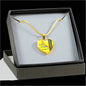 To my daughter baseball Heart necklace