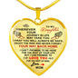 To My Daughter Necklace - Necklace Pendant Gift for your Daughter Tag Mother n-05.12