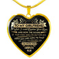 To My Girlfriend - Boyfriend And Girlfriend Pendant Necklace Chain Gift From His n-05.12