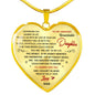 To My Daughter Heart Necklace Pendant Gifts From Daddy's - Daughter Necklace n-05.12