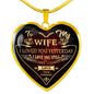 To My Gorgeous Wife Romantic Luxury Necklace For Valentine's Day - Birthday Gift n-05.12