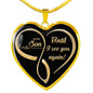 Necklace Heart Pendant Son - Until I see you again! n-05.12