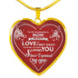To My Wonderful Mom Heart Necklace - Mother's day Gifts From Daughter, Son n-05.12