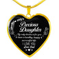 My Precious Daughter Pendant Necklace - I Love You - Love Dad For Daughter Gift n-05.12
