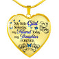 My Little Girl Yesterday My Friend Today My Daughter Forever Luxury Heart Pendant Necklace – Daughter Gifts
