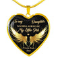 Necklace Pendant To My Daughter - My Little Girl - Best Gift meaning From Father n-05.12