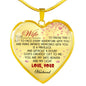To My Gorgeous Necklace Chain - Wife Heart Pendant Custom Gifts From Husband n-05.12