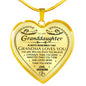 Necklace gifts To My Granddaughter -"Always remember that Grandma loves you" for Women, Men on Birthday, christmas Gold Necklace B08JYGQTZC
