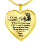 to My Daughter If There Ever Comes A Day When We Can’t Be Together Christopher Robin Heart Pendant Necklace