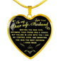 TO MY WIFE Love Husband Necklace Heart Pendant Luxury Jewelry Gift Valentine n-05.12