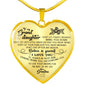 To My Granddaughter Necklace - Gift Granddaughter from Grandma Necklace Pendant n-05.12