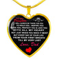 To My Daughter Love Dad - Father and Daughter Necklace Heart Gift from Daddy n-05.12