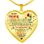 To My Wife Heart Necklace Pendant - Wife And Husband I Love You Gifts For Wife n-05.12